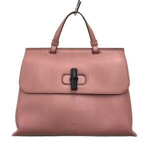 Gucci Bamboo Daily Handbag Shoulder Bag Pink